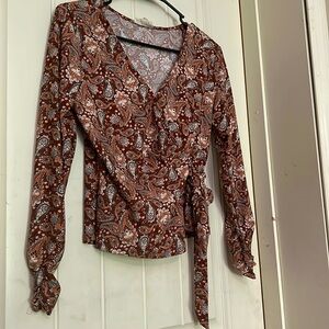 Long sleeve cowgirl top